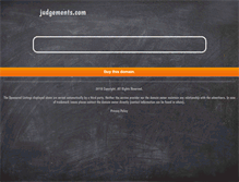 Tablet Screenshot of judgements.com